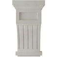 thumbnail image 2 of Ekena Millwork 7"W x 7 1/2"D x 13"H Fluted Wood Vintage Decor Corbel, Chalk Dust White, 2 of 6