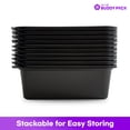thumbnail image 3 of BUDDY PACK Reusable Food Storage Container With Lid for Meal Prep, BPA Free, Made in Korea, 50 Pack, 41 oz, 3 of 10