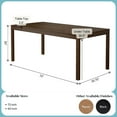 thumbnail image 2 of Now Furniture 72" Wooden Dining Table for 6, Rectangular Kitchen Table - Walnut, 2 of 6