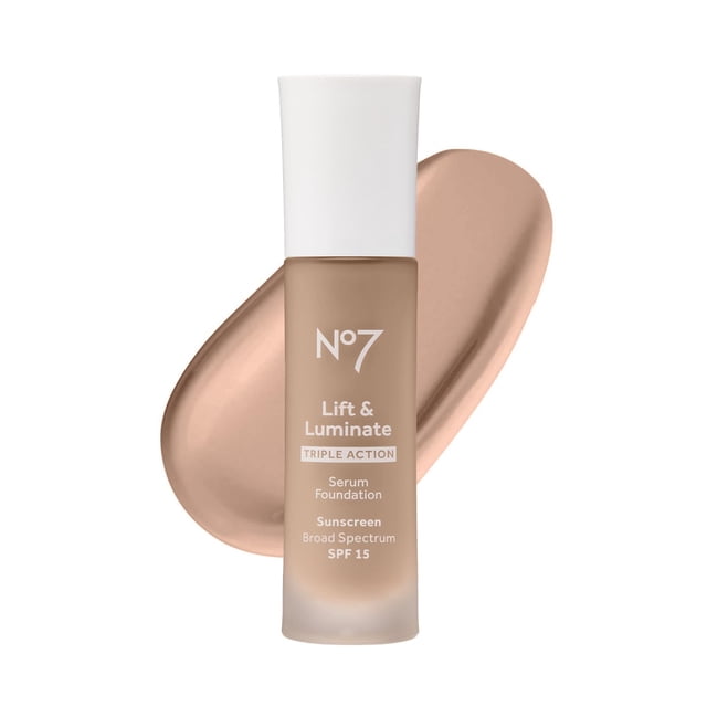 Base de maquillaje líquida No7 Lift & Luminate de triple acción SPF 15