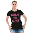 thumbnail image 4 of Born to Hunt Crosshairs Deer Buck Womens Fitted Plus Size Graphic Tee Brisco Brands 2X, 4 of 5