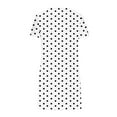 thumbnail image 5 of Sakmal Short Sleeve Spring Dresses for Women 2025 Mini Shift V Neck Polka Dot White Dresses S-2XL, 5 of 5