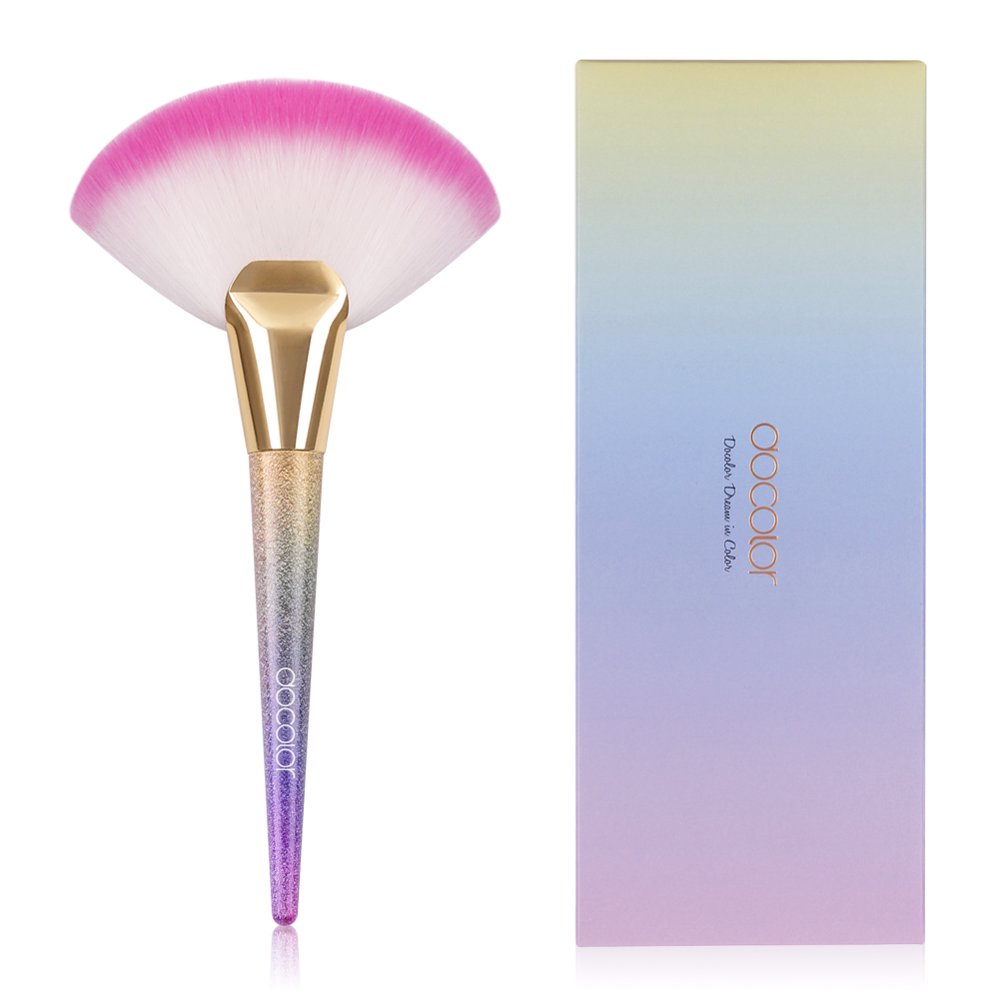 Docolor Fan Brush Blush Powder Finish Makeup Tool