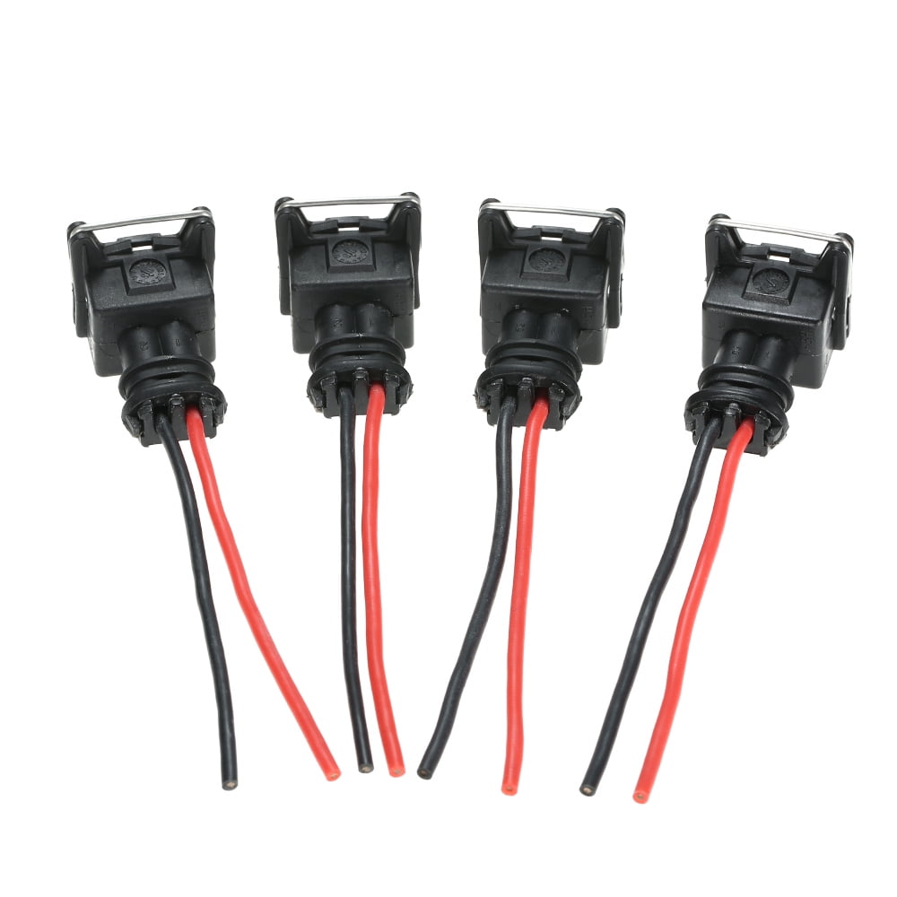 Set of 8 Fuel Injector Connector Wiring Plugs Clips Fit EV1 OBD1 Pigtail