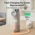 thumbnail image 3 of LEQOS 17 Oz Electric Heated Coffee Mug Rechargeable for Travel Z5 Self Heating Smart Temperature Control Warming Heated Travel Coffee Mug On The Go C, 3 of 9