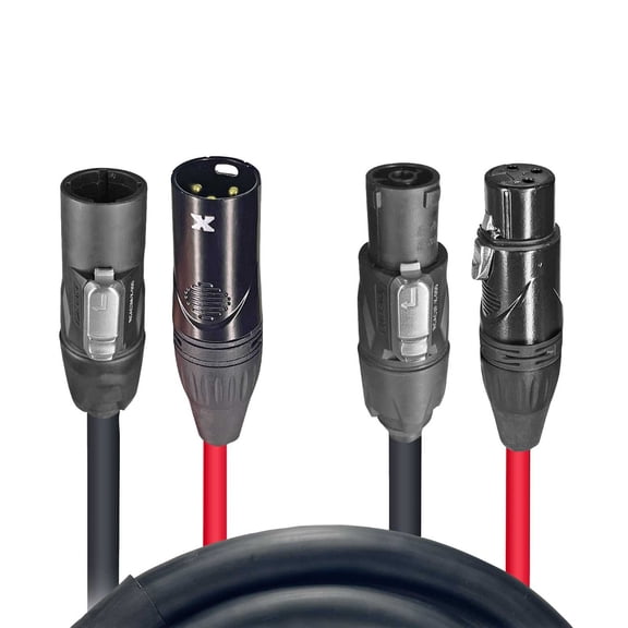 ProX XC-TR112-DMX10 10FT Dual Powerkon to Dual DMX Combo Link Cable