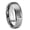 Gray Polish Edges, variant on Mountain Dew Gray Dome Tungsten Men's Ring 10MM