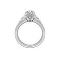 thumbnail image 2 of 1.05 Ct Stunning Solitaire Round Natural Diamond Engagement Ring for Women Solid 14K White Gold Size 7, 2 of 8