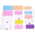 thumbnail image 3 of 10/15 Grids Plastic Jewelry Box Storage Case Craft Jewelry Beads Earrings Compartment Adjustable Display Organizer Container 15 grids, 3 of 6