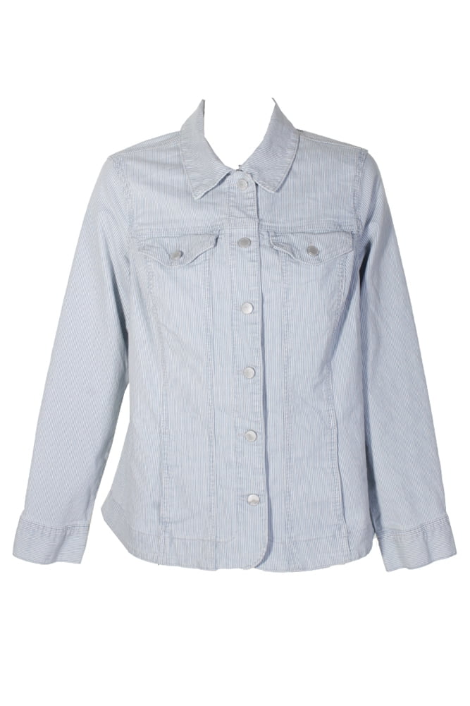 charter club white denim jacket