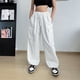thumbnail image 3 of Pantalones Tipo Cargo Y2K Pantalones cargo Cordón Mujer Pantalones Joggers de bolsillo Monos (Blanco S) Cgtredaw para Mujer Blanco T M, 3 of 5