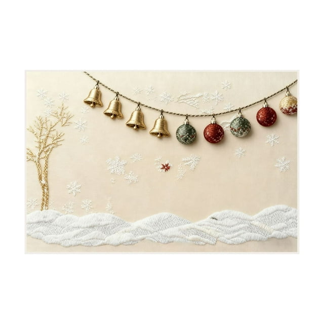 Christmas Door Mat Embroidered Absorbent Non-Slip Entrance Mat