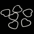 thumbnail image 4 of yuksok 20 Pieces Alloy Heart Shape Findings Charms for Jewelry Making Craft White K, 4 of 9