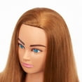 thumbnail image 3 of Cabello 100% humano con cabeza de maniquí, 20 a 22 cm, con pinza, 3 of 6