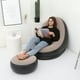 thumbnail image 5 of Sofá Inflable Flocado Sofá De Ocio Sofá Perezoso Diseño Ergonómico Sillón Inflable Con Taburete Redondo Bomba De Aire Eléctrica Para Viajes De Oficina En Casa seitruly HA026454-03, 5 of 5