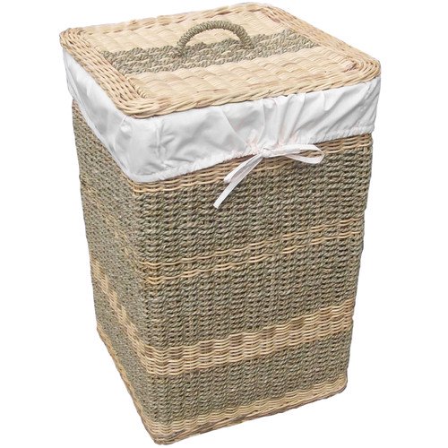 DArt Collection Costa Square Wicker Laundry Hamper