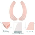 thumbnail image 4 of Unique Bargains 4 Pair Toilet Seat Cover Pad Bathroom Warm Toilet Seat Cushion Washable Reusable Pink L Size, 4 of 6