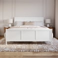 thumbnail image 2 of AFI Portland King Wood Foundation Bed Frame with Matching Footboard White, 2 of 10
