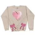 thumbnail image 2 of Xixinqiwan Plus Size Women Love Heart Sweatshirt,Women's Round Neck Raglan Sleeves Long Sleeved Valentine's Day Love Printed Top Sweater, 2 of 6