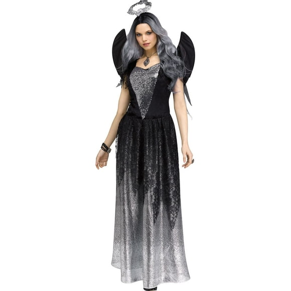 Onyx Angel Beautiful Silver Shimmer Adult Women's Halloween Costume MD-LG 10-14