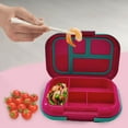 thumbnail image 4 of Sealed Lunch Containers Fruits Container 4 Compartments for Container lunch Storage Container lunch box Home Work Travel Red, 4 of 9