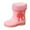 Pink, variant on Hpapadks Rain Boots For Boys Classic Mid Calf Comfy Waterproof Water Shoes Non Slip Lightweight Casual Hiking Blue 18-24 m