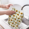 thumbnail image 6 of Sikiie Corn Sunflowers Waffle Weave Kitchen Dish Cloth,Super Absorbent Kitchen Dish Towels 16*26 Inches for Dish Rags Washing Dishes, Drying Dishes, 6 of 7