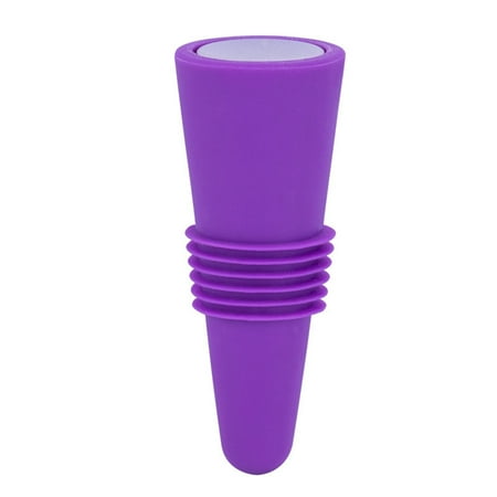 

CaiTeLin 1Pcs Reusable Wine Bottle Stopper Beverage Bottle Stopper Wine Stopper(Purple)