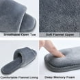 thumbnail image 3 of DL Open Toe House Slippers For Women Indoor Memory Foam Ladies Bedroom Slipper, 3 of 6