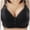 Black, variant on Hfnxid Everyday Bras for Women Front Close Snap Builtup Sports Push Up Wire Free Bras Daisy Bra Women Large Size Underwire