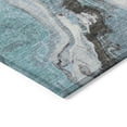 thumbnail image 3 of Addison Rugs Chantille Indoor/Outdoor Transitional Abstract Teal Machine Washable Rectangle Rug, 5' x 7'6", 3 of 8