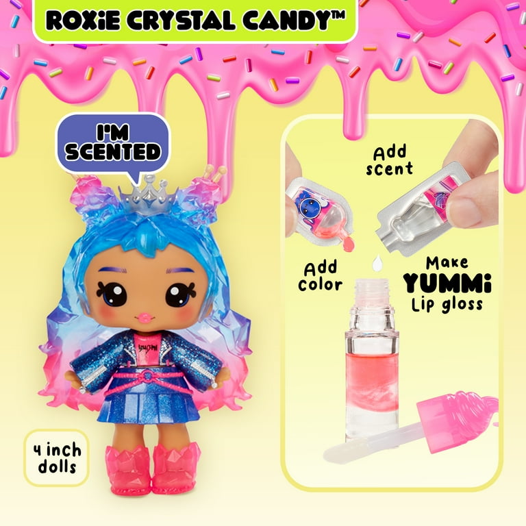 Yummiland, Lip Gloss Doll, Roxie Crystal Candy, DIY Lip Goss Kit