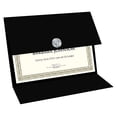 thumbnail image 1 of Titular del certificado Geographics Tri Fold Black Linen 9,25 x 12,5, 1 of 5