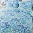thumbnail image 3 of Nordmiex King Quilt Bedding Set - 3 Pieces Coastal Quilt Sets Beach Bedspreads Ocean Coverlets Lightweight Bed Cover Summer Quilts King Size, 3 of 7