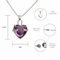 thumbnail image 4 of Perfect Memorials Hold My Heart Amethyst Cremation Jewelry, 4 of 6