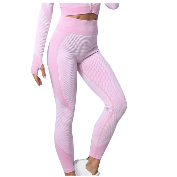 Vibrex Leggings for Women Plus Size,Women's Wearing Quick Drying Hollowed Out Gradient Buttocks Long Yoga Pants Leggings Compression Pants