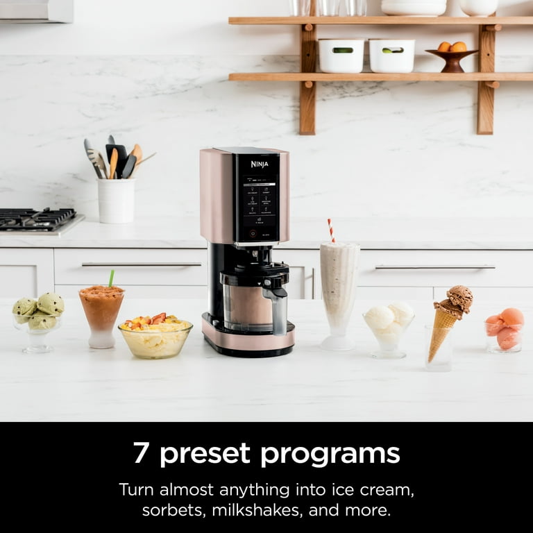 Ninja CREAMi Breeze, Ice Cream, Gelato, Milkshake, Sorbet, Smoothie Bowl  and Lite Ice Cream Maker, 7 One-Touch Programs