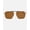 Brown/Gold, variant on Unisex Square Aviator Polarized Sunglasses | Goldie