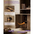 thumbnail image 5 of LAZZO 75” Arched Pantry Cabinet, Farmhouse Storage Cabinet with Built-In Power Strip, Anti-Tip Device and Open Shelves, Natural Wood, 5 of 8