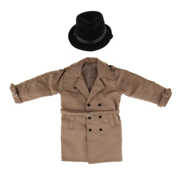 Gabardina Masculina Macarena 1/6 Chaqueta Larga Figura de acción Wind Coat