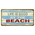 thumbnail image 2 of DOLITY Retro Shabby Metal Sign Tin Sign Wall Decoration Poster - 22 Types Beach, 2 of 5