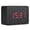 Black, variant on Riousery Minimalist Wooden Digital Alarm Clock with Temperature LED Display, Sound Control, 3 Alarms, 12/24H, Battery or USB Powered for Bedroom, Office Decor - Black, 3.94 inches / 10 cm