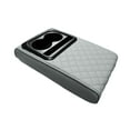 thumbnail image 4 of lacooooppia Car Center Cushion Arm Rest Pad Heightening Pad with Cup Holder Comfortable Auto Armrest Cover for Car SUV Sedan Gray, 4 of 8