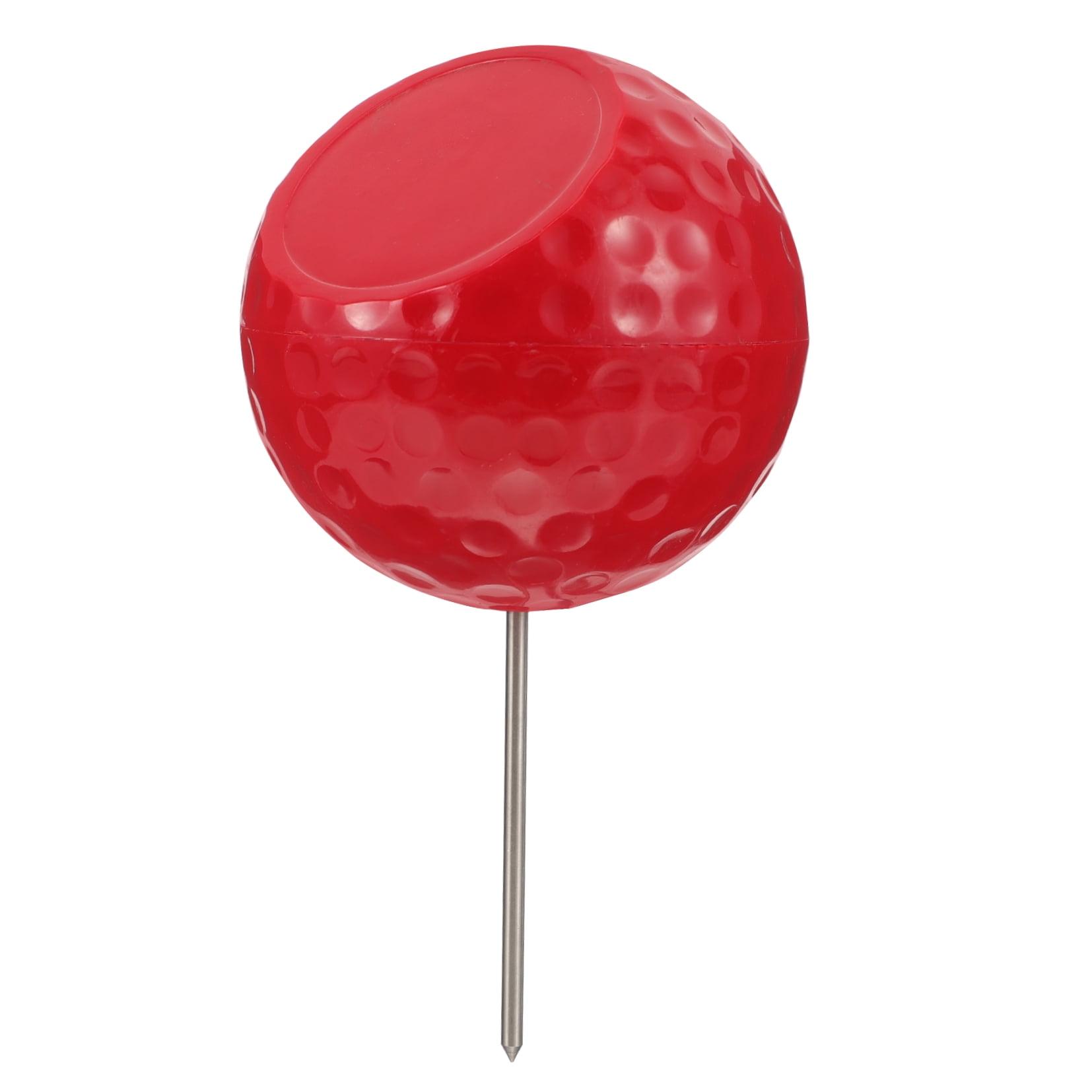 FUEENIRVA Red Golf Tee Marker with ABS Metal, Stylish Golf Accessory for Course Play, Practice & Training