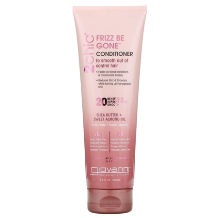 Giovanni 2Chic Frizz Be Gone Conditioner Shea Butter Almond  8.5 Oz. Pack of 3