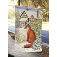 thumbnail image 2 of Carolines Treasures ASA2046CHF Fox By The Cottage Flag Canvas House Size, 2 of 4