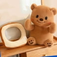 thumbnail image 2 of KUFptva Stuffed Bear Toy Cartoon Bear Figure Soft Toy Room Emotion Appease for Toddlers Girls Office Ornaments, 2 of 7