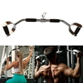 thumbnail image 2 of qibylift Wide Grip Lat Pull Down Bar Cable Attachment LAT Pull Down Bar Press Down Machine Attachments V-Shaped Bars with Rubber Handgrips & Revolving Hanger, 2 of 7