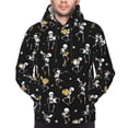 thumbnail image 4 of Hoodies for Men - Playing Music Skeletons Long Sleeve Comfrt Men'S Fashion Hoodies & Sweatshirts, Sweatshirts for Men Hoodies Pullover Clothing Clothes with Pouch, 4 of 7