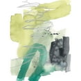 thumbnail image 3 of Goldberger, Jennifer 15x18 Black Modern Framed Museum Art Print Titled - Graffiti Green II, 3 of 5